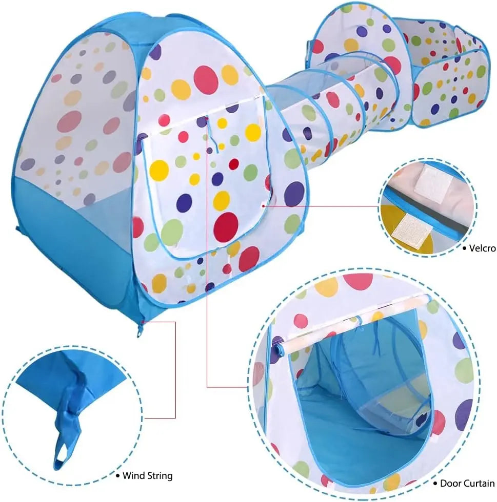 Carpa Piscina Para Pelotas Tunel Castillo Niños Plegable