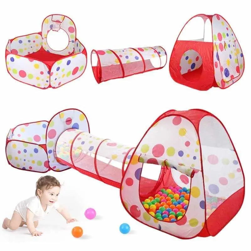 Carpa Piscina Para Pelotas Tunel Castillo Niños Plegable