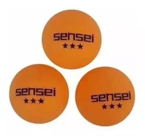 Pelotas De Ping Pong Sensei® 3 Estrellas - Frasco 60 Unid