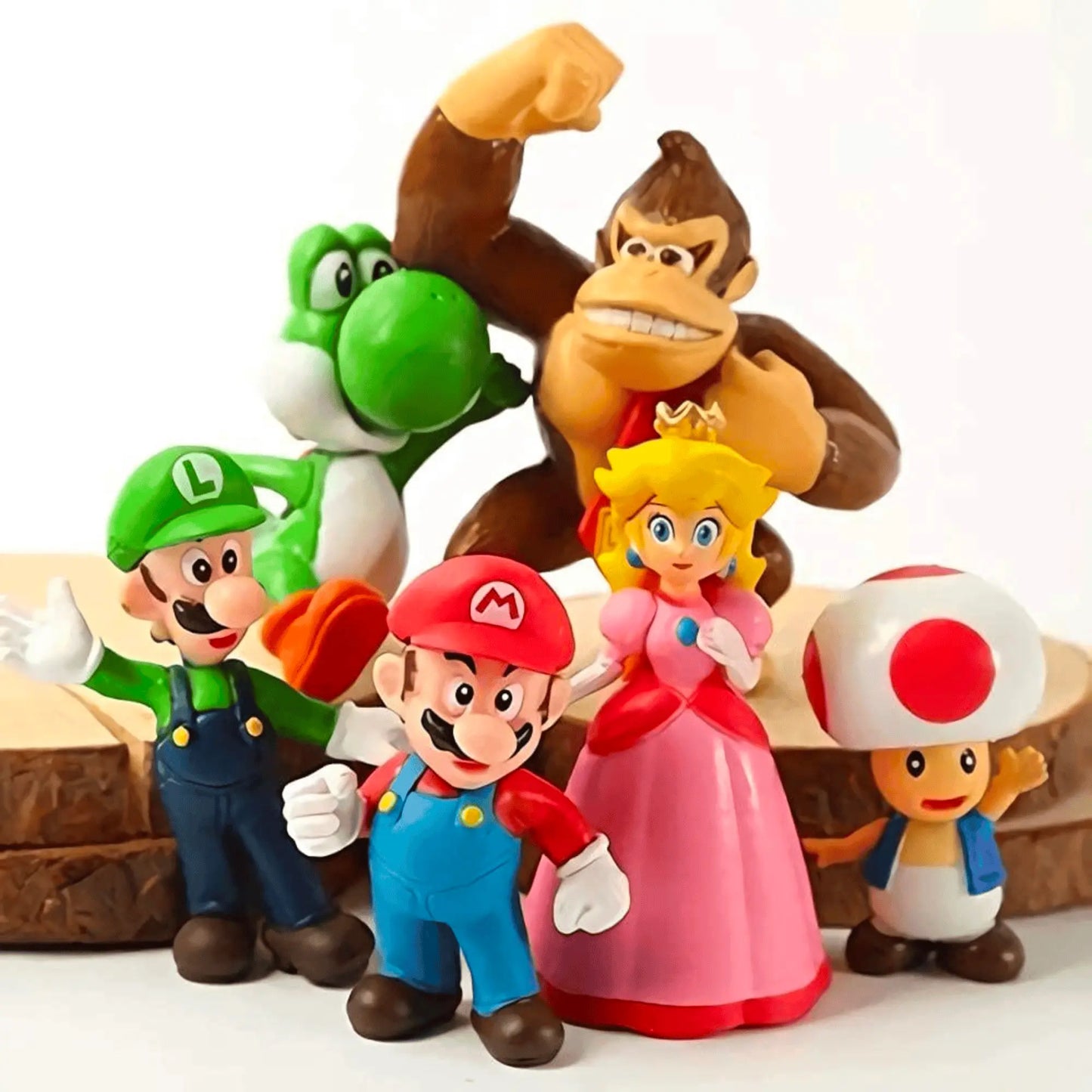 Set De 6 Figuras Super Mario Bros 4-7 Cm