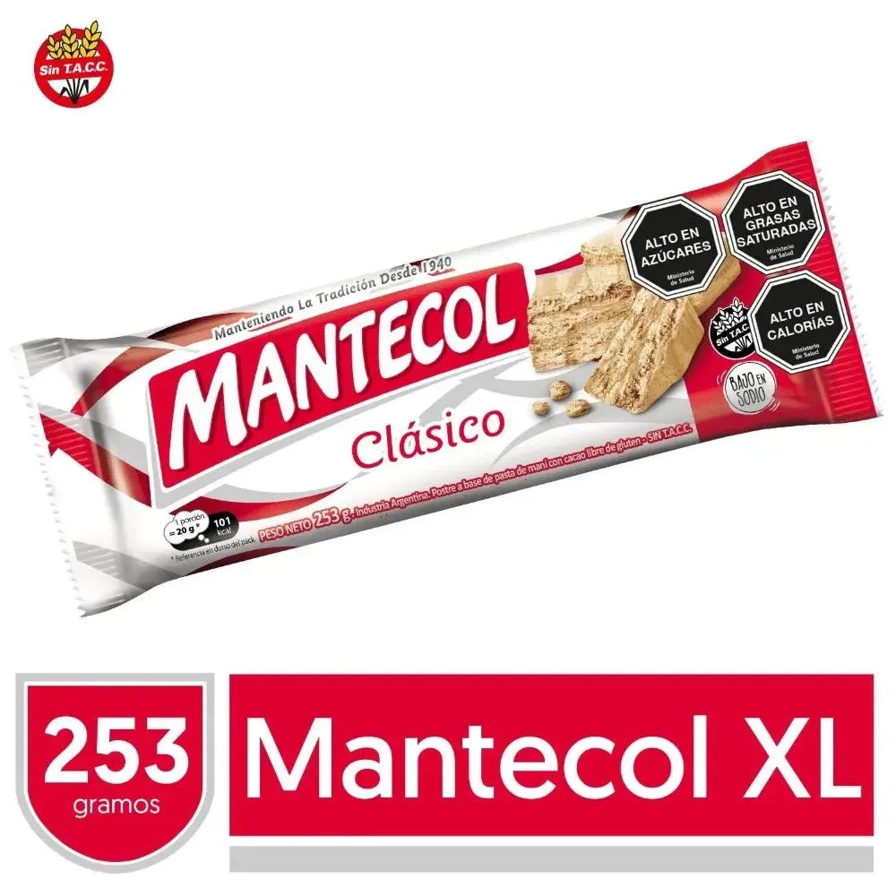 Barra De Mantecol Clásico 253g Pack X3 Unidades