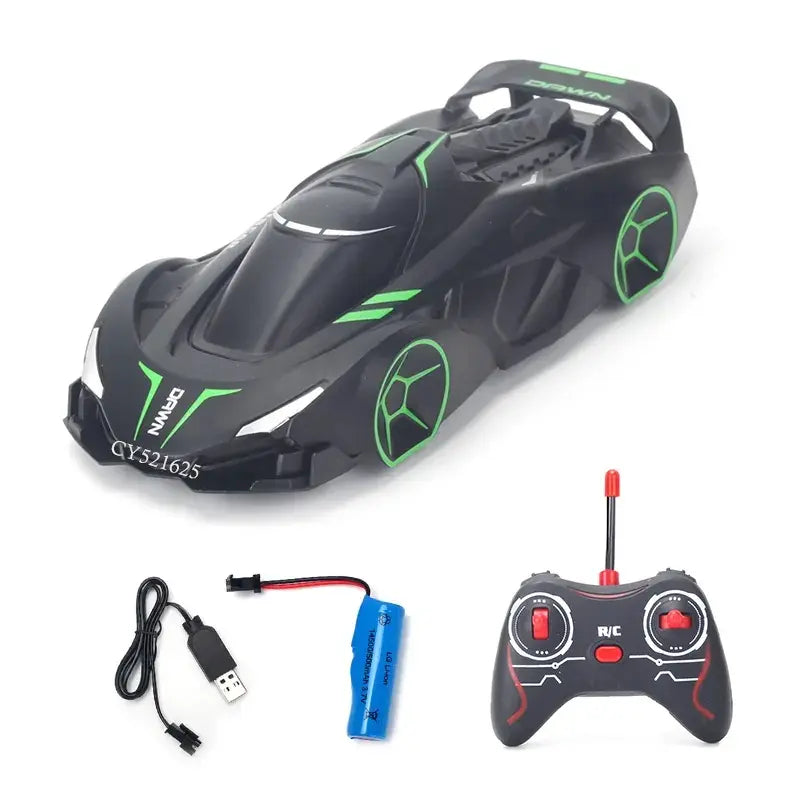 Auto A Control Remoto Trepa Muros Anti Gravedad - Negro