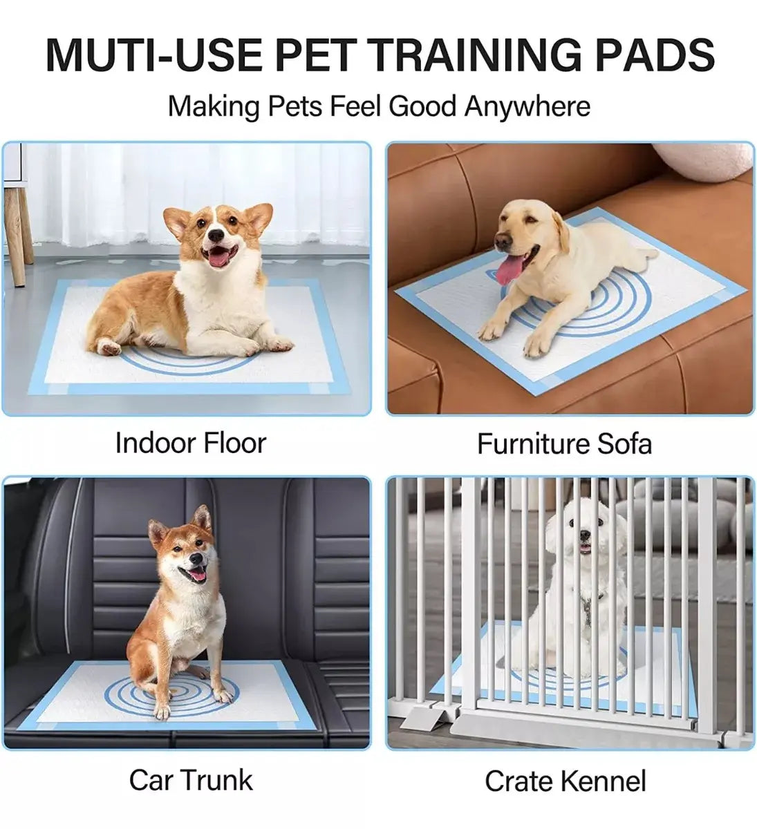 Pañales Sabanillas Perro Gato Mascotas 90x60cm 50 Unidade Xl