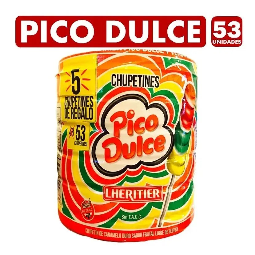Pote Chupetín Pico Dulce 53 Unidades Sin Gluten