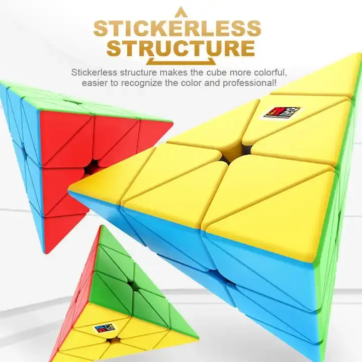 Cubo Magico Rubik Piramide 3x3 Colores Premiun Color De La Estructura Multi Color