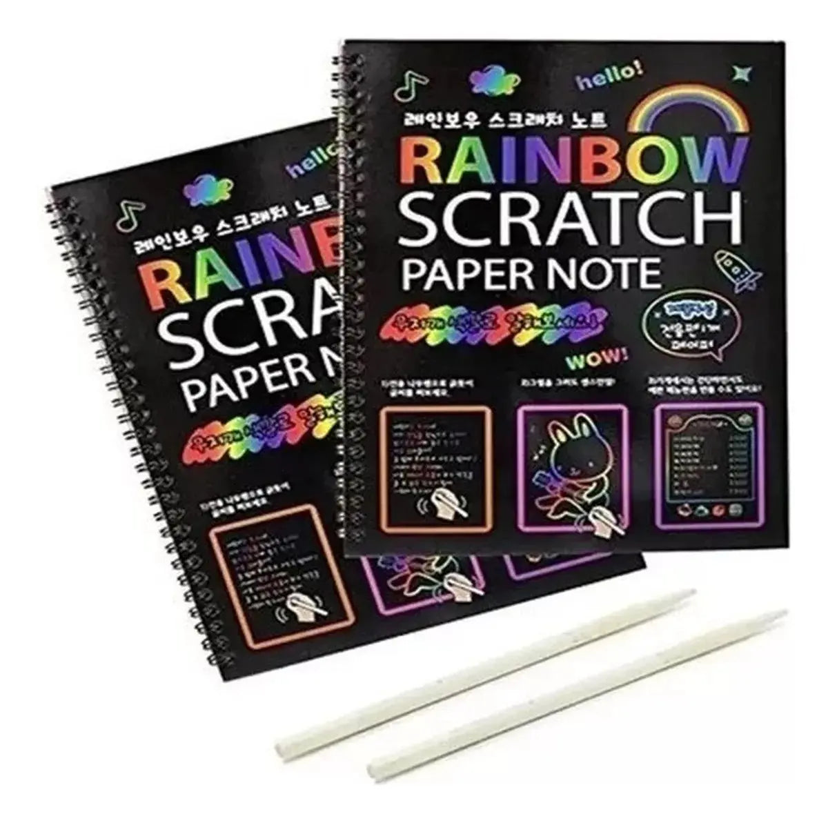 Pack 2 Libretas Mágicas De Dibujo Skratch Book