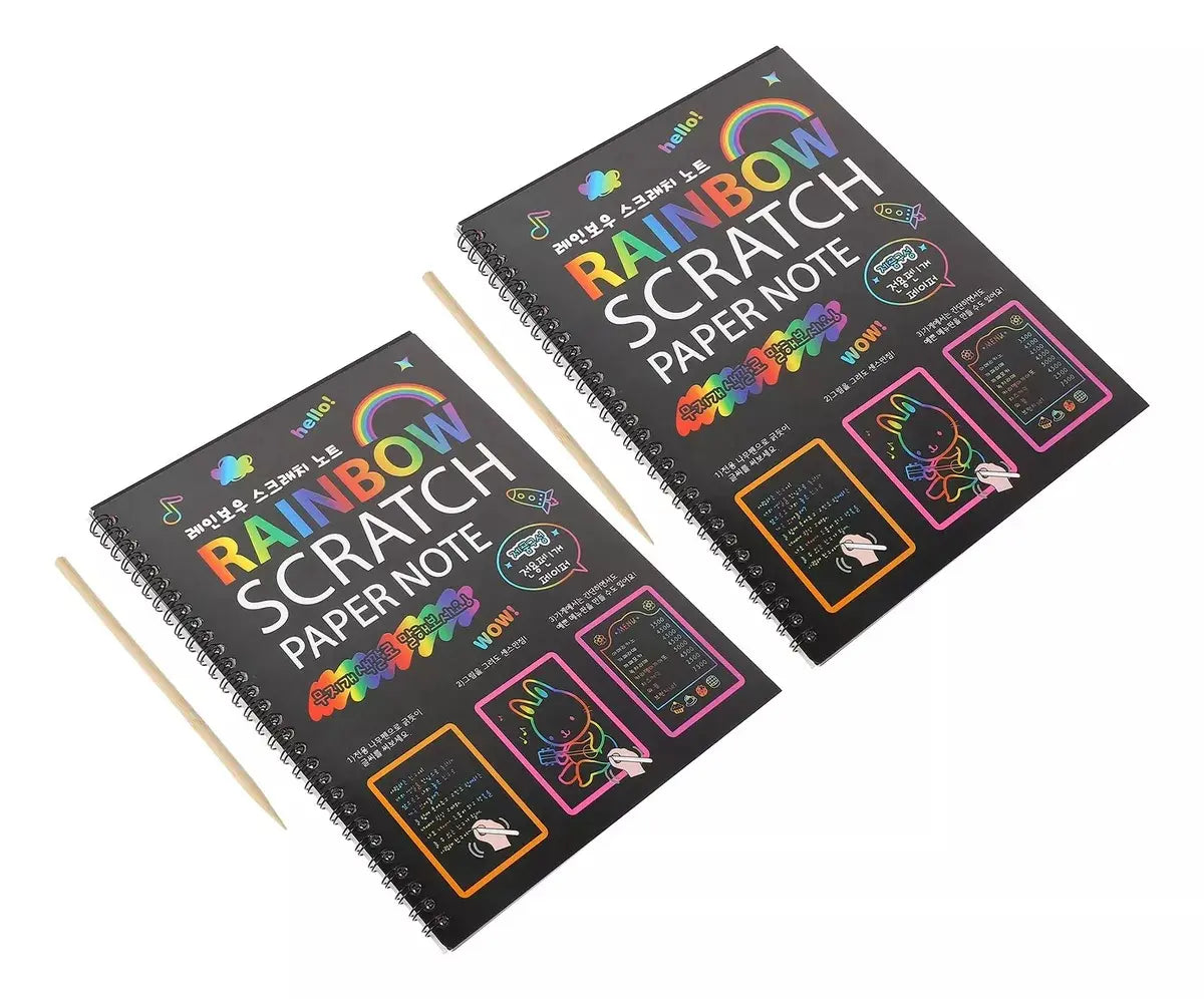 Pack 2 Libretas Mágicas De Dibujo Skratch Book