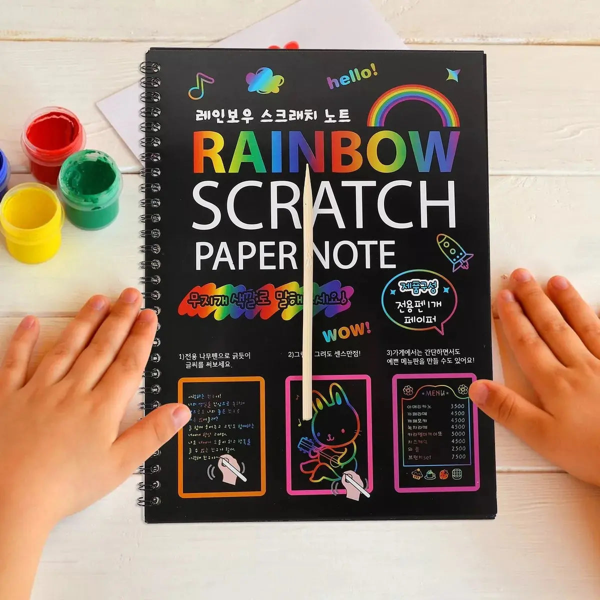 Libreta Raspable Scratch Arte Rascar Y Raspar Pack 4 Unid
