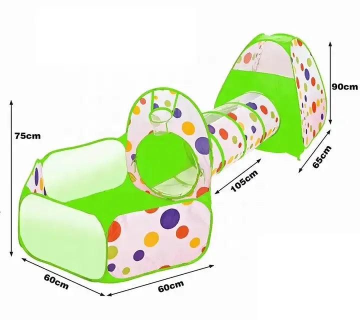 Carpa Piscina Para Pelotas Tunel Castillo Niños Plegable