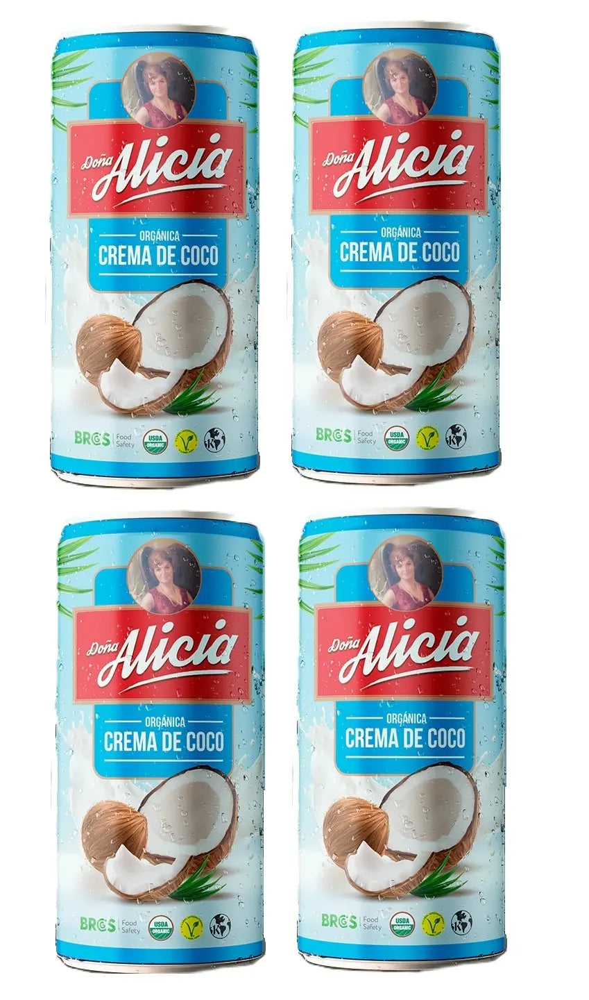 Crema De Coco Doña Alicia 400 Gr C/u Pack 4 Tarros