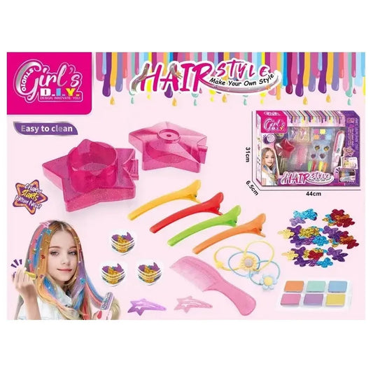Set Juguete Belleza Con Pintura Para El Pelo Y Accesorios