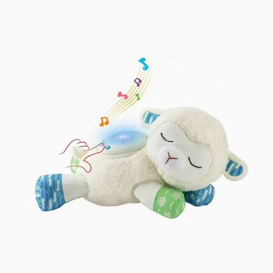 Peluche Oveja Proyector Música Y Luces Espanta Cuco Bebe