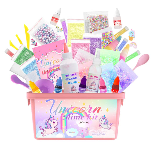 Kit Para Hacer Slime Unicornio Incluye Todos Los Accesorios