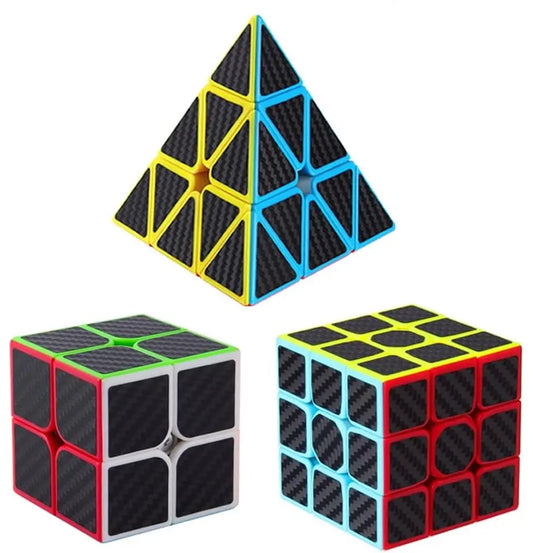 Cubo Rubik Set 3 Cubos Diferentes;  Pirámide, 3x3 Y 2x2