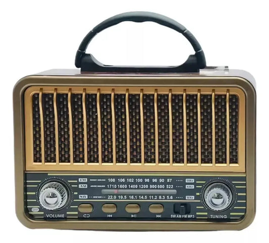 Parlante Y Radio Vintage Retro Con Bluetooth  Usb/am/fm/
