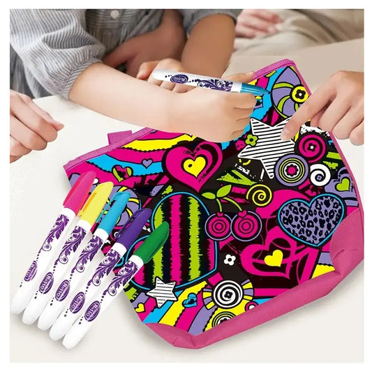 Mochila Cartera Para Pintar Y Decorar Manualidad Diy Niña