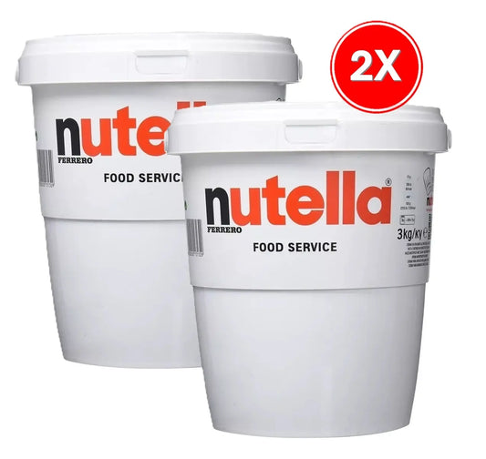 Pack X2 Nutella Balde 3kg Cada Uno Ferrero Food Service