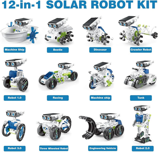Robot Solar Juguete Educativo Para Armar Stem 12 En 1