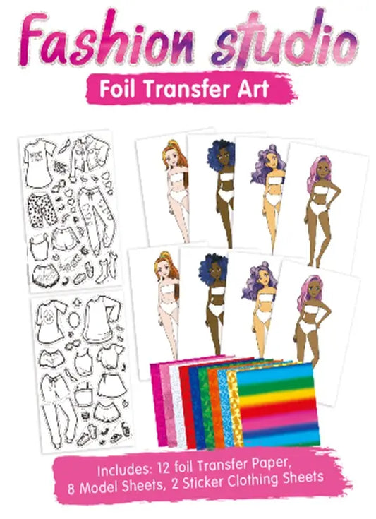 Set Manualidades Niña Moda Arte Foil Transfer Papel Alumino