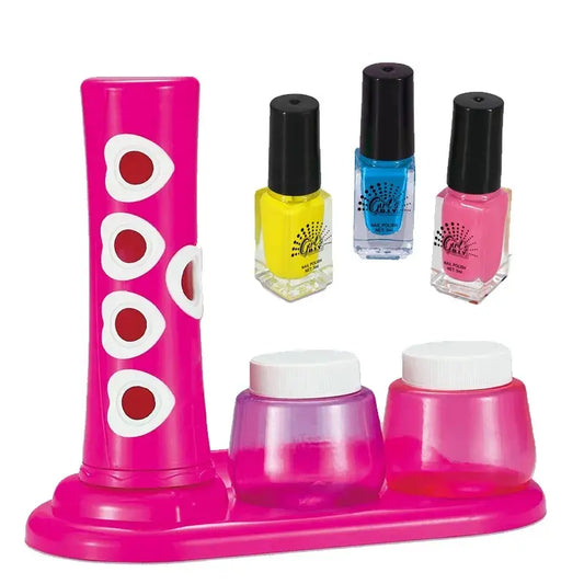 Set Manicure Pinta Uñas Con Dispensador De Glitter Juguete