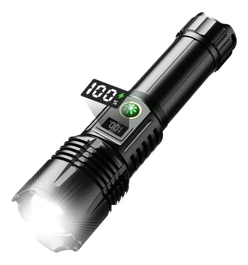Linterna Táctica Led Brillante Recargable Tipo Usb-c  Zoom