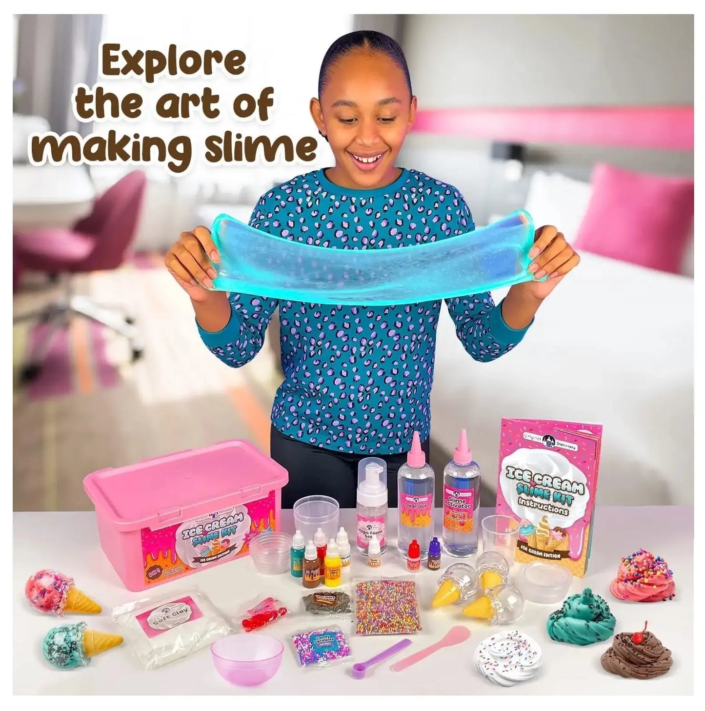 Kit Para Hacer Slime Helado Incluye Todos Los Accesorios