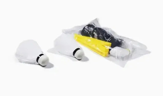 Set De Bádminton: 4 Raquetas Acero + 2 Plumas + Red + Bolso