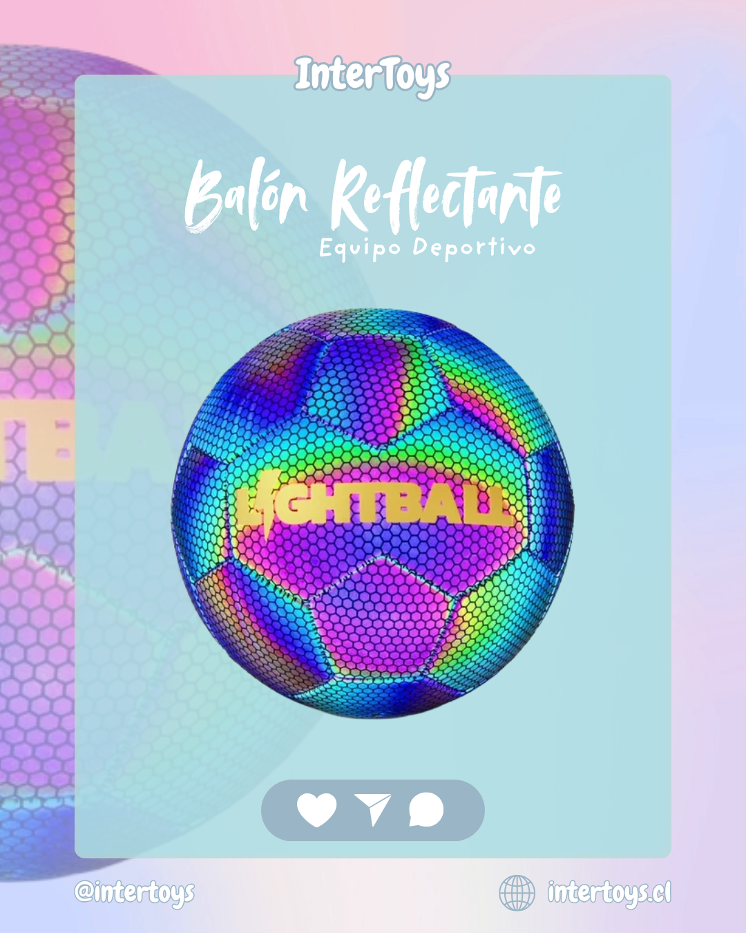 Pelota De Fútbol Holeográfica Brillante Balón Mágico N°5