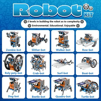Kit educativo infantil Solar Robot 13x1 Robotics