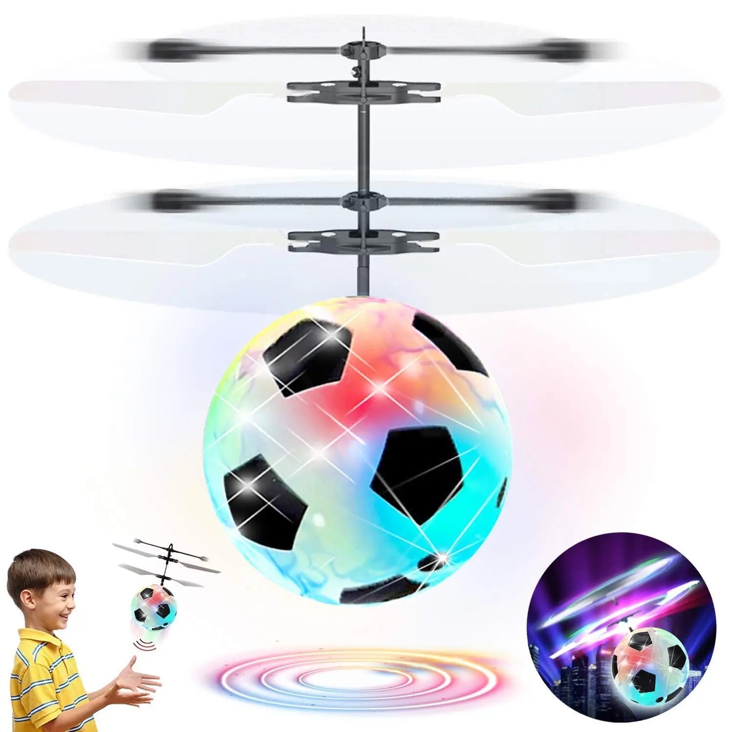 Mini Drone Esfera Voladora Pelota De Futbol