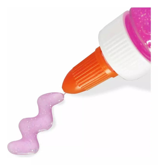 Pegamento Slime Glitter Glue Rosa Niños Niñas Escolar Elmers