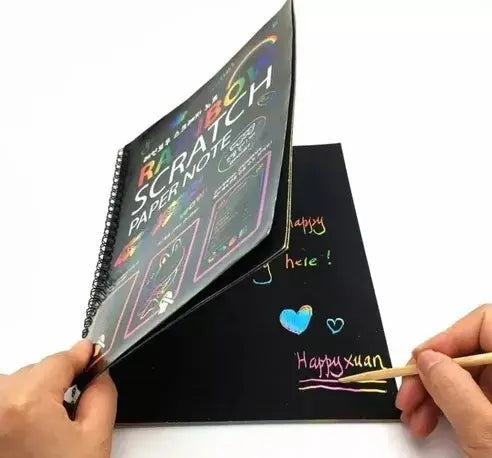 Libreta Raspable Scratch Art Note Arte Rascar Y Raspar