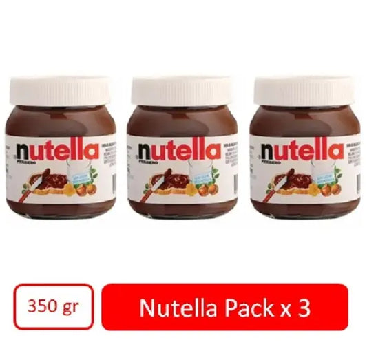 Nutella 350 Gr Pack 3 Unidades Crema De Avellana Ferrero