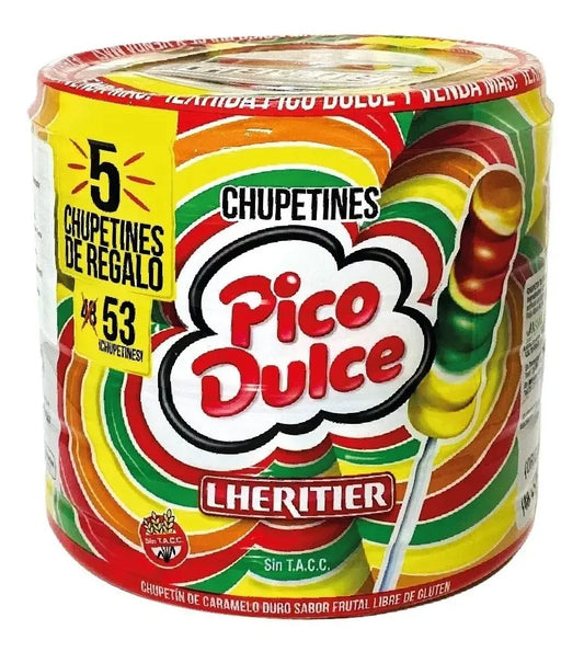 Pote Chupetín Pico Dulce 53 Unidades Sin Gluten