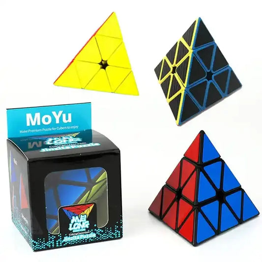 Cubo Magico Rubik Piramide 3x3 Colores Premiun Color De La Estructura Multi Color