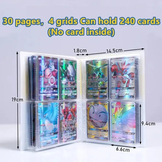 Carpeta Álbum 240 Cartas 4 Cartas X Hoja Pokemon Mewtwo