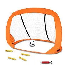 Arcos Futbol Infantil X2 Unidades Autoarmable Pelota Y Bolso